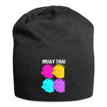 Thai boxing Kickboxer Kickboxing Muay thai - Jersey-Beanie - Schwarz - Vorne