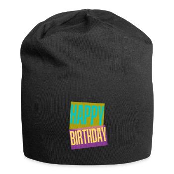Bon anniversaire - Bonnet en jersey - noir - Devant