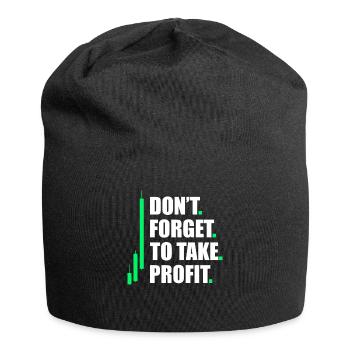 Profitez Marché boursier Trader en bourse - Bonnet en jersey - noir - Devant