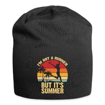 Not a Runner But It's Summer - Jersey Beanie - black - Front
