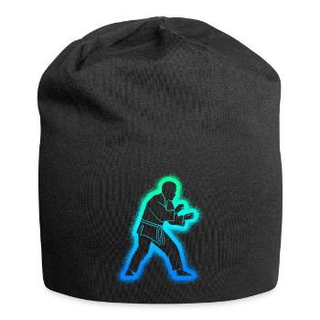 Judo Judoka Men Children Boys Martial Arts - Jersey Beanie - black - Front