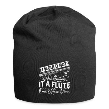  Piccolo Call it Flute one more time Marching Band - Jersey Beanie - black - Front