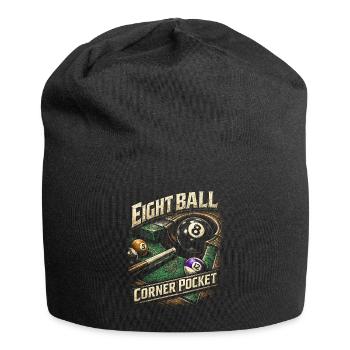8-Ball Billard Eight Ball Corner Pocket - Jersey-Beanie - Schwarz - Vorne