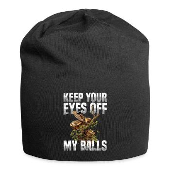 King Python Snakes Lover Terrarium Python - Jersey Beanie - black - Front