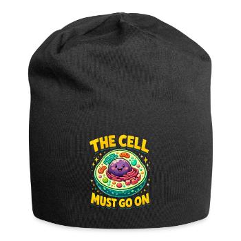 Die Zelle muss weiter | Biologie Humor - Jersey-Beanie - Schwarz - Vorne