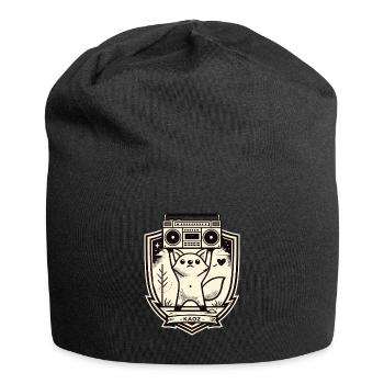 Kitty Boombox Crest - Jersey Beanie - black - Front