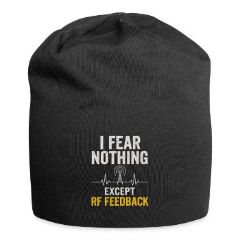 I'm just afraid RF feedback | Funk Humor - Jersey Beanie - black - Front