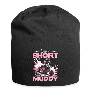 Quad ATV Femme Fille Quad Quad - Bonnet en jersey - noir - Devant