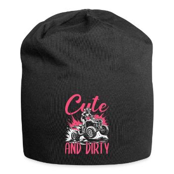 Quad ATV Femme Fille Quad Quad - Bonnet en jersey - noir - Devant
