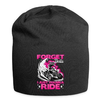 Quad ATV Femme Fille Quad Quad - Bonnet en jersey - noir - Devant