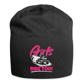 Quad ATV Femme Fille Quad Quad - Bonnet en jersey - noir - Devant