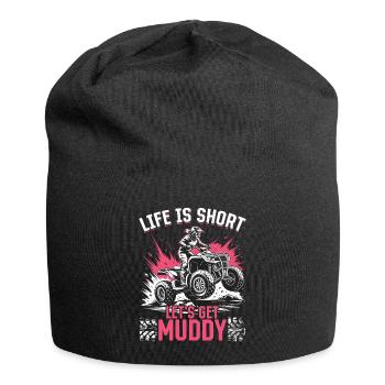Quad ATV Femme Fille Quad Quad - Bonnet en jersey - noir - Devant