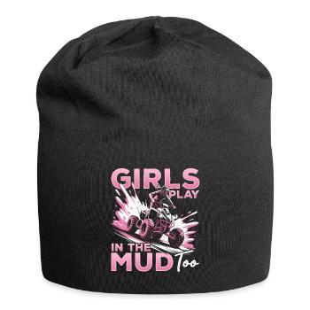 Quad ATV Femme Fille Quad Quad - Bonnet en jersey - noir - Devant