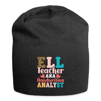 ELL-Lehrer englische Sprache - Jersey-Beanie - Schwarz - Vorne