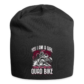 Quad ATV Femme Fille Quad Quad - Bonnet en jersey - noir - Devant