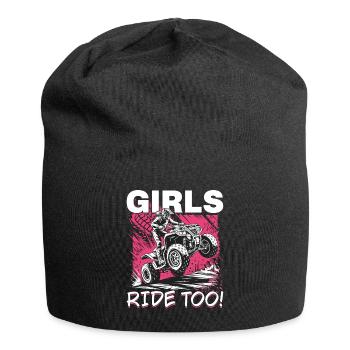 Quad ATV Femme Fille Quad Quad - Bonnet en jersey - noir - Devant