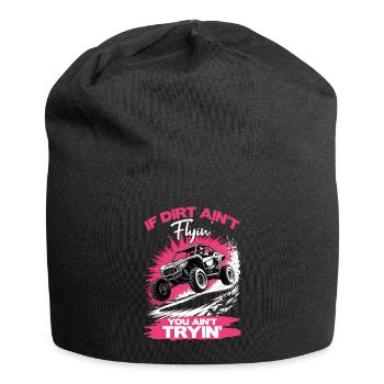 UTV Fille tout-terrain Femme 4 roues côte à côte - Bonnet en jersey - noir - Devant