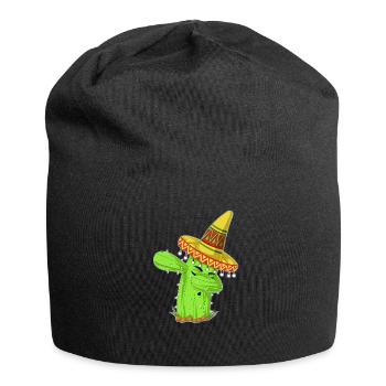 Éponge la chemise mexicaine Cactus - Bonnet en jersey - noir - Devant