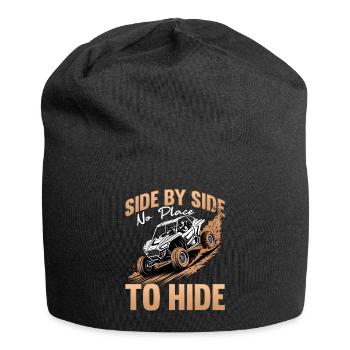 UTV Off Road Boy Men 4 Wheeler Side by side - Jersey Beanie - black - Front