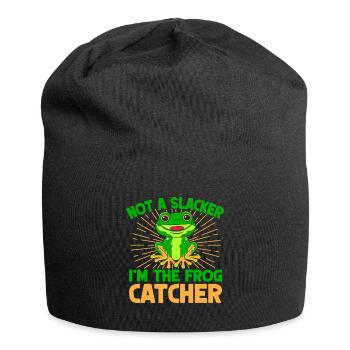 Frog Catcher Not A Slacker Frog - Jersey-Beanie - Schwarz - Vorne