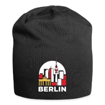 Tour de télévision Berlin Skyline - Bonnet en jersey - noir - Devant