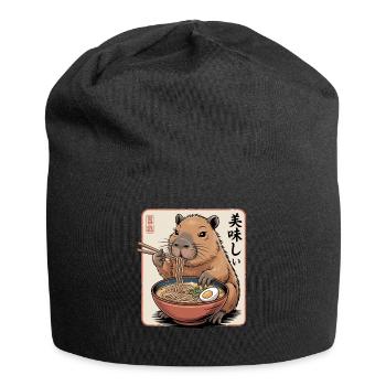Ramen Capybara Delicacy - Jersey Beanie - black - Front