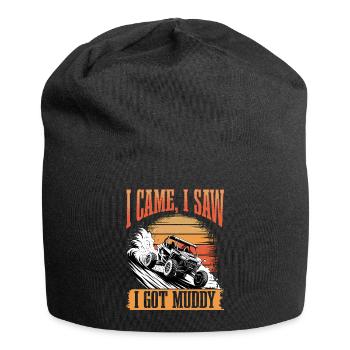 UTV Off Road 4 Wheeler Side by side - Jersey Beanie - black - Front