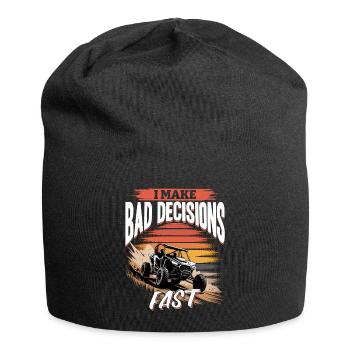 UTV Off Road 4 Wheeler Side by side - Jersey Beanie - black - Front