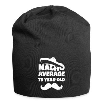 Nacho Durchschnitt 75 Jahre alt - Jersey-Beanie - Schwarz - Vorne