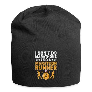 Marathon Runners Half Marathon Marathon - Jersey Beanie - black - Front