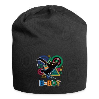 Breakdance B-Boy Hip Hop Streetdance Style - Jersey-Beanie - Schwarz - Vorne