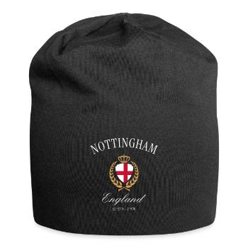 Couronne des armoiries de Nottingham, Angleterre – Souvenir de voyage - Bonnet en jersey - noir - Devant