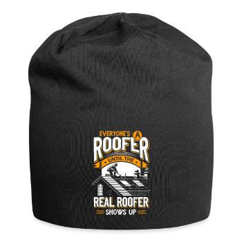 Every roofer until the real one comes Roofer - Jersey Beanie - black - Front