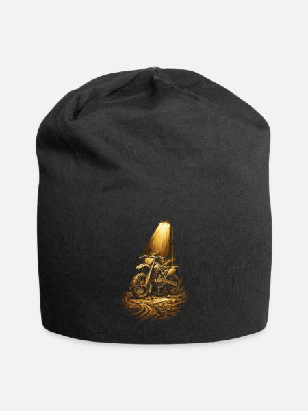 Dirtbike Dirt Bike Motocross - Jersey Beanie - black