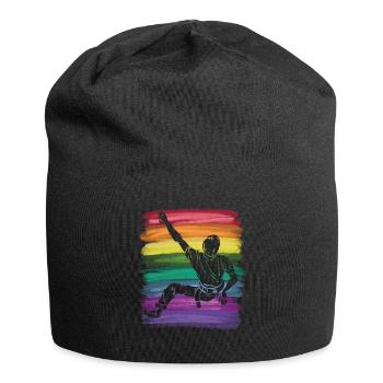 Boulderer Boulder Bouldern - Jersey-Beanie - Schwarz - Vorne