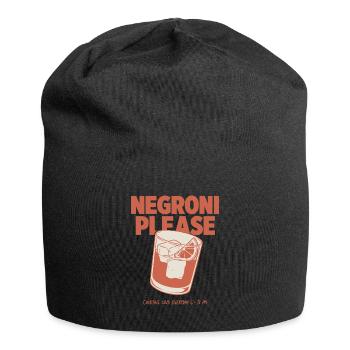 Negroni Please - Retro Cocktail & Happy Hour - Jersey Beanie - black - Front