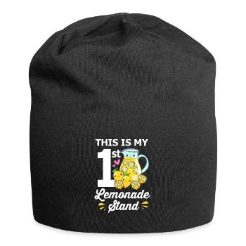 Limonade Limonadenstand Limo Zitrone - Jersey-Beanie - Schwarz - Vorne