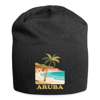 Aruba - Jersey-Beanie - Schwarz - Vorne