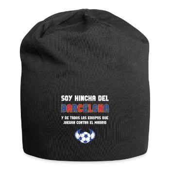 Barcelona Fußballfan - Jersey-Beanie - Schwarz - Vorne