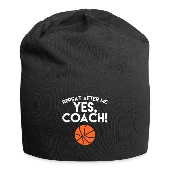 Hymne de basket Yes Coach - Bonnet en jersey - noir - Devant
