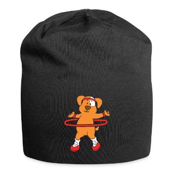 Hula Hup Huller Hullern Huller Hoop Hund - Jersey-Beanie - Schwarz - Vorne