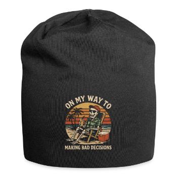 Holiday Humor On My Way To Making Bad Decisions - Jersey Beanie - black - Front