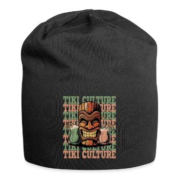 Culture Tiki Tête Cocktail Ambiance Rétro - Bonnet en jersey - noir - Devant