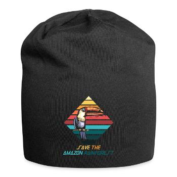 Sava – Sauver la forêt tropicale - Bonnet en jersey - noir - Devant