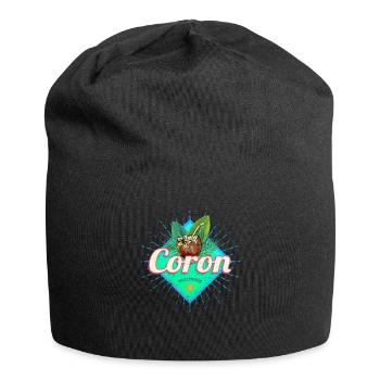 Coron Insel auf den Philippinen Kokosnuss Souvenir - Bonnet en jersey - noir - Devant