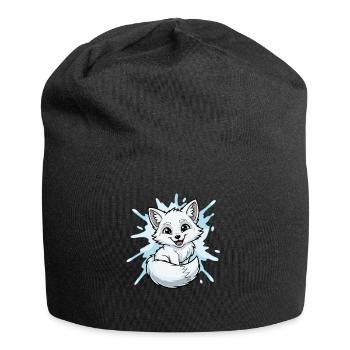 Wasser-Splash Fuchscharakter - Jersey-Beanie - Schwarz - Vorne