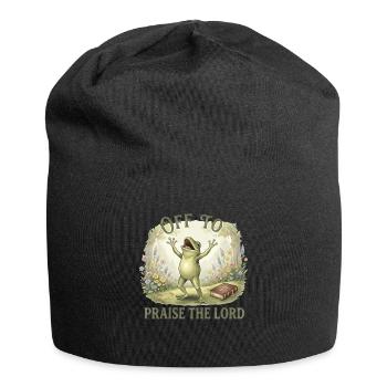 To praise the Lord Christ the Frog - Jersey Beanie - black - Front