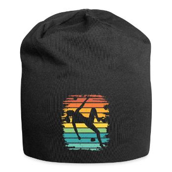Boulderer Boulder Bouldern - Jersey-Beanie - Schwarz - Vorne