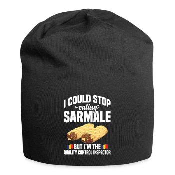  Sarmale Control Inspector Romanian Snack Dish - Jersey Beanie - black - Front