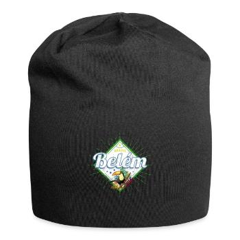 Belem in Para Brasilien mit Retro Tukan Souvenir - Jersey-Beanie - Schwarz - Vorne